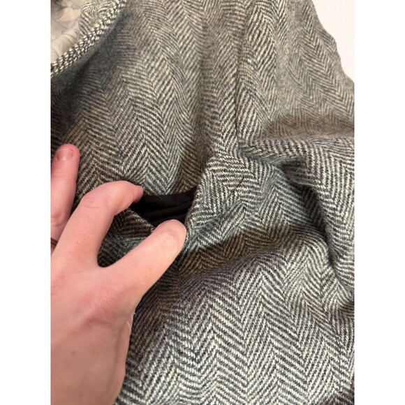 Vintage Haggar Imperial Herringbone Wool Blazer Elbow Patches USA - Picture 16 of 16